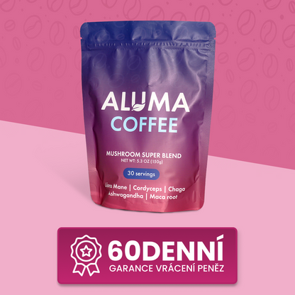 ALUMA Houbová Káva - Blend pro Energii a Soustředění