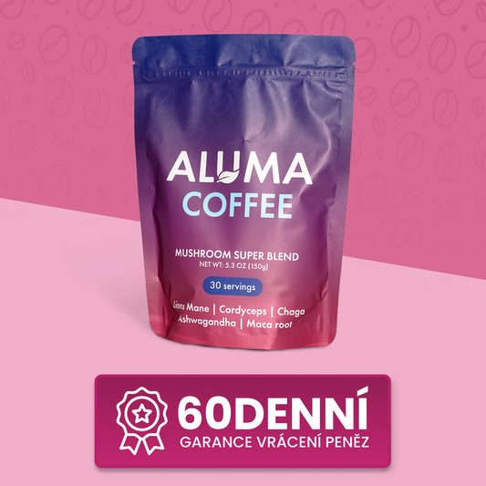 ALUMA Houbová Káva - Blend pro Energii a Soustředění