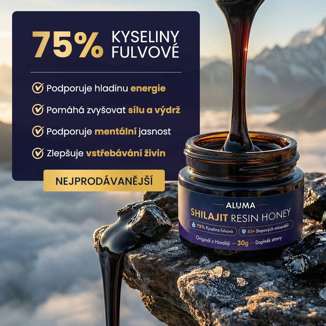 ALUMA Shilajit resin Honey - přírodní pryskyřice z Himálaje