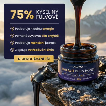 ALUMA Shilajit resin Honey - přírodní pryskyřice z Himálaje