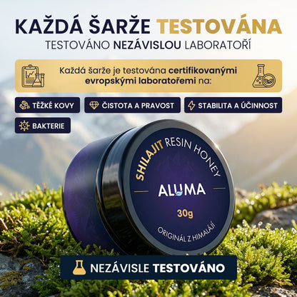 ALUMA Shilajit resin Honey - přírodní pryskyřice z Himálaje