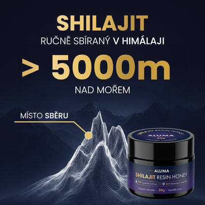 ALUMA Shilajit resin Honey - přírodní pryskyřice z Himálaje